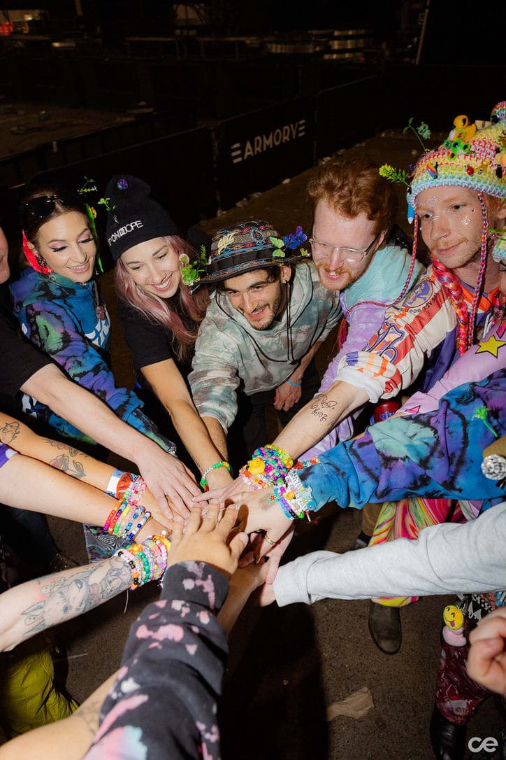 Beyond Dope volunteers at a festival